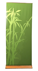 Details zu Greenline-Rollup "Bambus flach"  mit Bedruckung